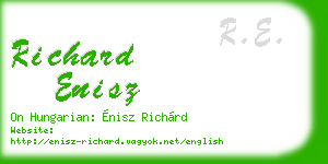 richard enisz business card