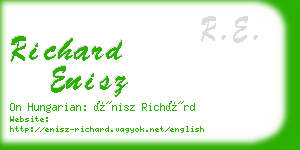 richard enisz business card